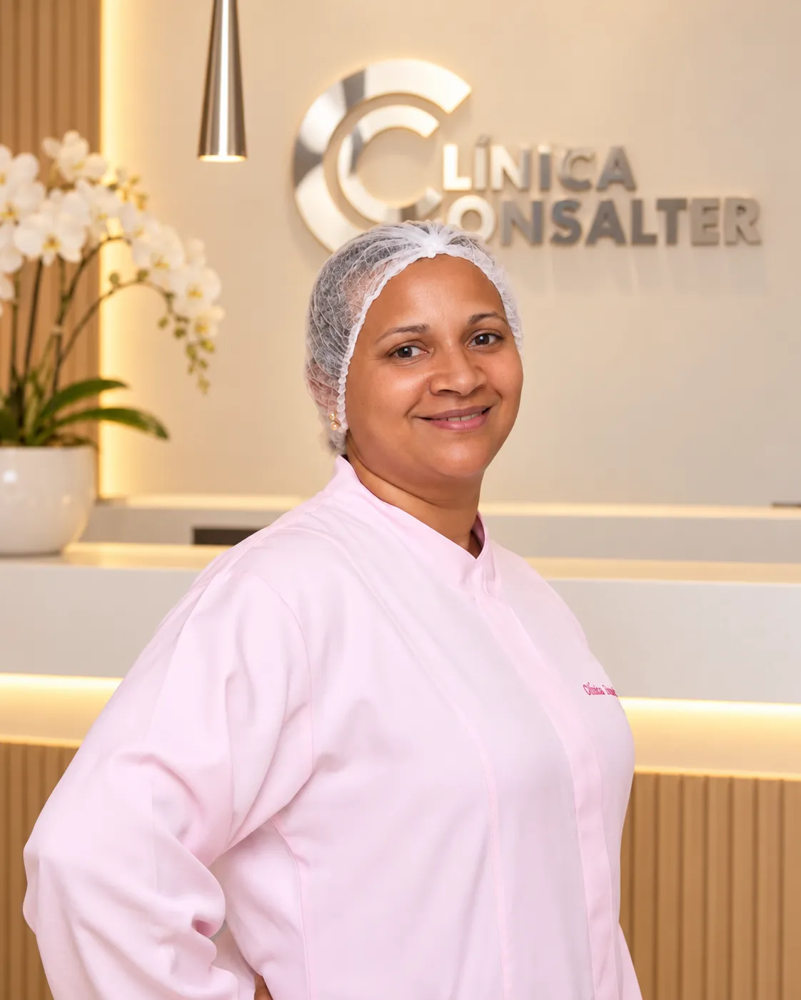 Indira F. Melo, equipe de apoio da Clínica Consalter