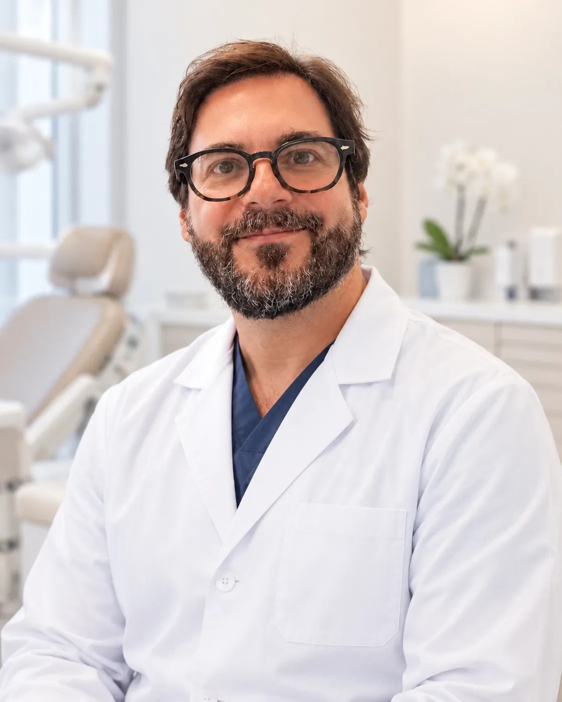 Dr. Marco Antonio, especialista em implantes e cirurgia bucomaxilofacial da Clínica Consalter