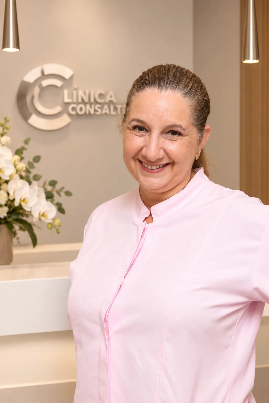 Shirley Bierbaumer, equipe de apoio da Clínica Consalter